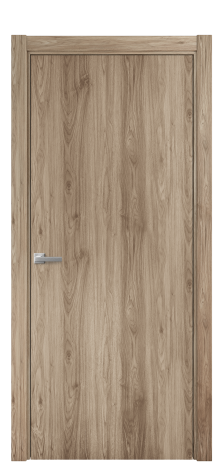 Дверь межкомнатная Porte 39-00 Цвет Орех NY смоук Покрытие ПВХ WOOD NATURAL Наличник Скрытый короб хром Цена 34904