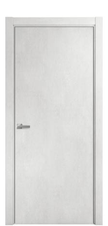 Дверь межкомнатная Porte 39-00 Цвет Бетон известковый Покрытие ПВХ ORIGINAL Наличник Скрытый короб хром Цена 34904