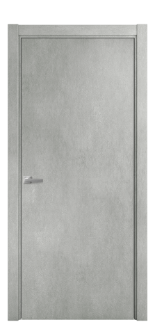 Дверь межкомнатная Porte 39-00 Цвет Бетон серый Покрытие ПВХ ORIGINAL Наличник Скрытый короб хром Цена 34904