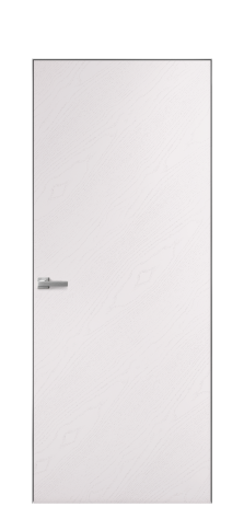 Дверь межкомнатная Porte 39-00 Цвет Ясень Крем Покрытие Шпон крашеный диагональ Наличник Скрытый короб хром Цена 54725