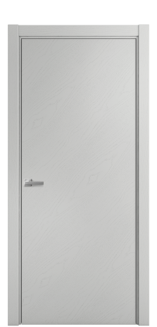 Дверь межкомнатная Porte 39-00 Цвет Ясень Телегрей Покрытие Шпон крашеный диагональ Наличник L 75 Цена 43688