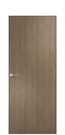 Дверь межкомнатная Porte 39-00 Цвет Дуб Кофе Покрытие Шпон масло вертикаль Наличник Скрытый короб хром Цена 40750