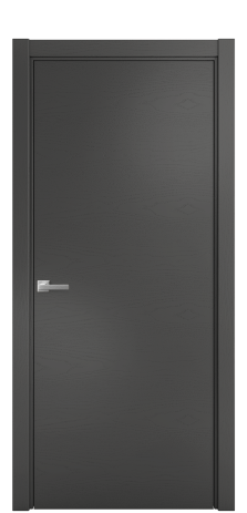 Дверь межкомнатная Porte 39-00 Цвет Ясень Антрацит Покрытие Шпон крашеный горизонталь Наличник L 75 Цена 37900