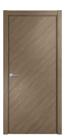 Дверь межкомнатная Porte 39-00 Цвет Дуб Кофе Покрытие Шпон масло диагональ Наличник L 75 Цена 49000