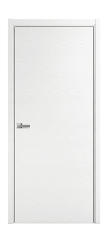 Дверь межкомнатная Porte 39-00 Цвет Ясень Белый Покрытие Шпон крашеный горизонталь Наличник L 50 Цена 41775