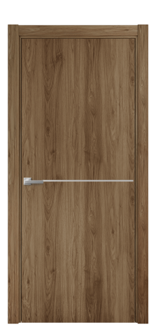 Дверь межкомнатная Слот 10-001 Цвет Орех классический Покрытие ПВХ ПОД ДЕРЕВО Наличник L 75 Цена 31200
