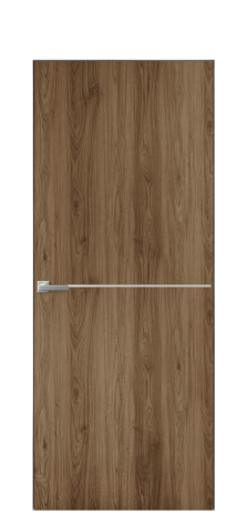 Дверь межкомнатная Slot 10-001 Цвет Орех классический Покрытие ПВХ ПОД ДЕРЕВО Наличник Скрытый короб хром Цена 38100