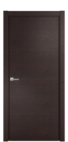 Дверь межкомнатная Slot 10-001 Цвет Мореный Дуб Покрытие Шпон натуральный  Наличник L 75 Цена 48750