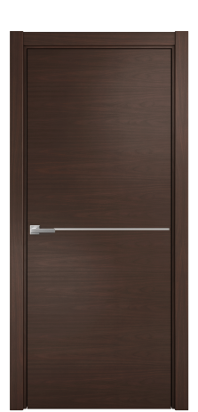 Дверь межкомнатная Slot 10-001 Цвет Каштановый Орех Покрытие Шпон натуральный  Наличник L 75 Цена 45275