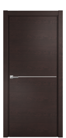 Дверь межкомнатная Slot 10-001 Цвет Мореный Дуб Покрытие Шпон натуральный  Наличник L 75 Цена 41750