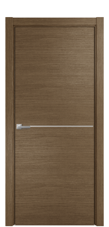 Дверь межкомнатная Slot 10-001 Цвет Дуб Шоколад Покрытие Шпон масло  Наличник L 75 Цена 43175