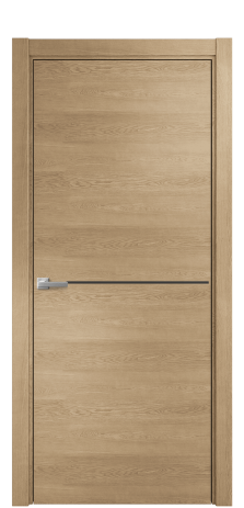 Дверь межкомнатная Slot 10-001 Цвет Дуб Светлый Покрытие Шпон натуральный  Наличник L 75 Цена 46050