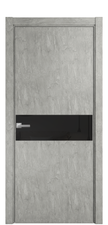 Дверь межкомнатная Ветро 11 Цвет Скол камня грей Покрытие ПВХ ФАКТУРНЫЕ Наличник L 75 Цена 34100