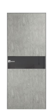 Дверь межкомнатная Ветро 11 Цвет Скол камня грей Покрытие ПВХ ФАКТУРНЫЕ Наличник Скрытый короб хром Цена 41000