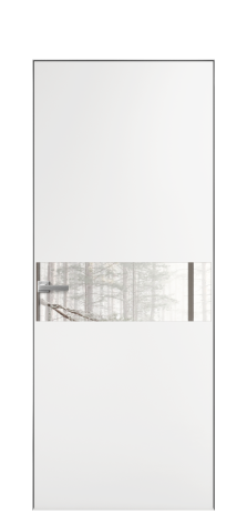 Дверь межкомнатная Ветро 11 Цвет Белый Покрытие Эмаль  Наличник Скрытый короб хром Цена 45550