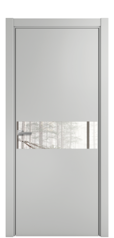 Дверь межкомнатная Ветро 11 Цвет Телегрей Покрытие Эмаль  Наличник L 75 Цена 45575