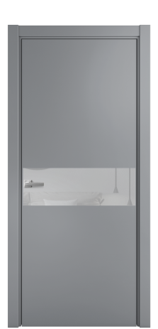 Дверь межкомнатная Ветро 11 Цвет Гриджио Покрытие Эмаль  Наличник L 75 Цена 47573