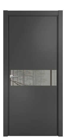 Дверь межкомнатная Ветро 11 Цвет Антрацит Покрытие Эмаль  Наличник L 75 Цена 47573