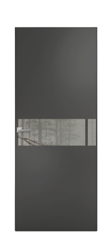 Дверь межкомнатная Ветро 11 Цвет Антрацит Покрытие Эмаль  Наличник Скрытый короб хром Цена 47548