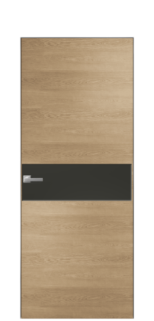 Дверь межкомнатная Ветро 11 Цвет Дуб Светлый Покрытие Шпон натуральный  Наличник Скрытый короб хром Цена 49450