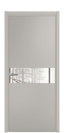 Дверь межкомнатная Vetro 11 Цвет Серый Шелк Покрытие Эмаль  Наличник L 50 Цена 45575