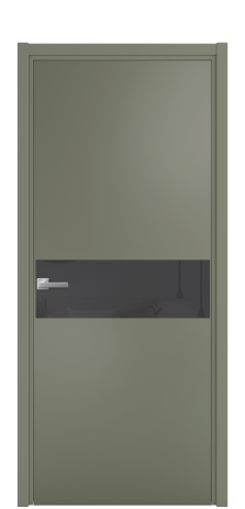 Дверь межкомнатная Vetro 11 Цвет Зеленый Покрытие Эмаль  Наличник L 50 Цена 47073