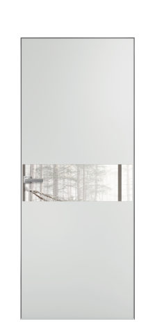 Дверь межкомнатная Vetro 11 Цвет Облачный Покрытие Эмаль  Наличник Скрытый короб хром Цена 62710