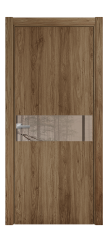 Дверь межкомнатная Vetro 11 Цвет Monte white soft Покрытие ПВХ ORIGINAL Наличник L 75 Цена 24196