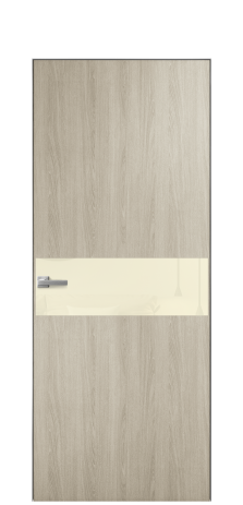 Дверь межкомнатная Vetro 11 Цвет Maderaira oak sand Покрытие ПВХ WOOD NATURAL Наличник Скрытый короб хром Цена 52000