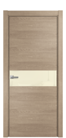 Дверь межкомнатная Vetro 11 Цвет Дуб Песочный Покрытие Шпон натуральный  Наличник L 75 Цена 46850