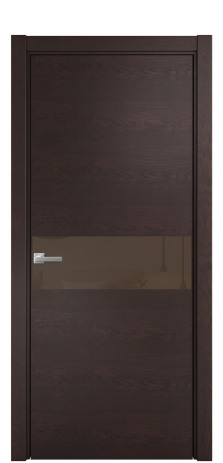 Дверь межкомнатная Vetro 11 Цвет Мореный Дуб Покрытие Шпон натуральный  Наличник L 75 Цена 46850