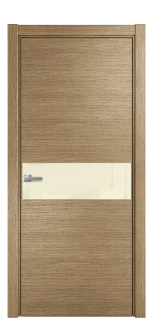 Дверь межкомнатная Vetro 11 Цвет Дуб Янтарь Покрытие Шпон масло  Наличник L 75 Цена 48275