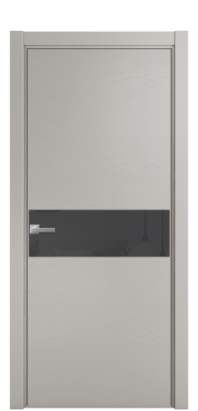 Дверь межкомнатная Vetro 11 Цвет Ясень Серый Шелк Покрытие Шпон крашеный  Наличник L 75 Цена 44150
