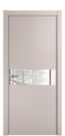 Дверь межкомнатная Vetro 11 Цвет Пудра Покрытие Эмаль  Наличник L 75 Цена 40975