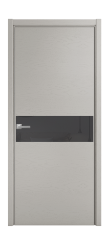 Дверь межкомнатная Vetro 11 Цвет Ясень Серый Шелк Покрытие Шпон крашеный  Наличник L 50 Цена 48025