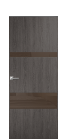 Дверь межкомнатная Vetro 12 Цвет Maderaira oak agate Покрытие ПВХ WOOD NATURAL Наличник Скрытый короб хром Цена 42024