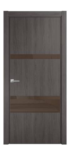 Дверь межкомнатная Vetro 12 Цвет Орех NY светлый Покрытие ПВХ WOOD NATURAL Наличник L 75 Цена 32355