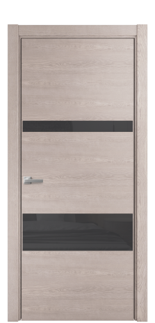 Дверь межкомнатная Vetro 12 Цвет Ясень Крем Покрытие Шпон крашеный  Наличник L 75 Цена 44150