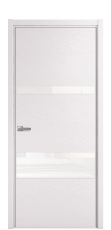 Дверь межкомнатная Vetro 12 Цвет Ясень Крем Покрытие Шпон крашеный  Наличник L 50 Цена 48025