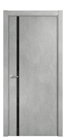 Дверь межкомнатная Vetro 13 Цвет Бетон серый Покрытие ПВХ ORIGINAL Наличник L 75 Цена 30825