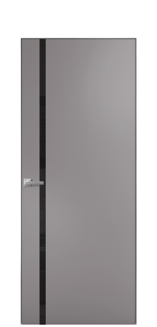 Дверь межкомнатная Vetro 13 Цвет Ирис Покрытие Эмаль  Наличник Скрытый короб хром Цена 56850