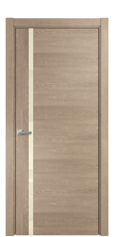 Дверь межкомнатная Vetro 13 Цвет Дуб Песочный Покрытие Шпон натуральный  Наличник L 75 Цена 46850