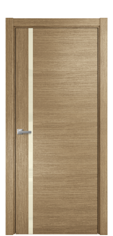 Дверь межкомнатная Vetro 13 Цвет Дуб Янтарь Покрытие Шпон масло  Наличник L 75 Цена 48275