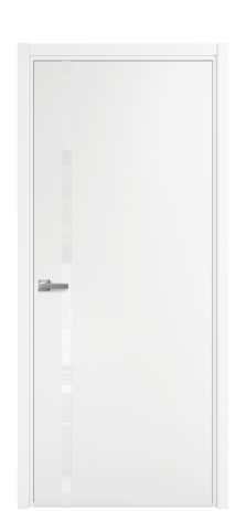 Дверь межкомнатная Vetro 13 Цвет Белый Покрытие Эмаль  Наличник L 50 Цена 38865