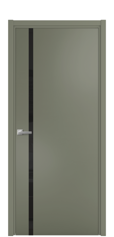 Дверь межкомнатная Vetro 13 Цвет Зеленый Покрытие Эмаль  Наличник L 50 Цена 44675