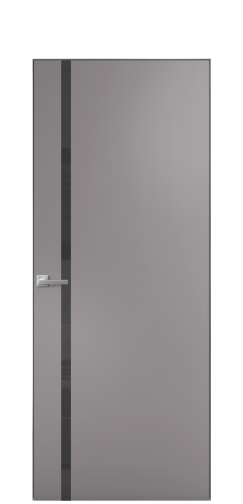 Дверь межкомнатная Vetro 13 Цвет Ирис Покрытие Эмаль  Наличник Скрытый короб хром Цена 61810