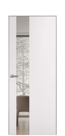 Дверь межкомнатная Ветро 14 Цвет Крем Покрытие Эмаль  Наличник Скрытый короб хром Цена 45550