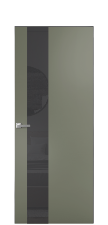 Дверь межкомнатная Ветро 14 Цвет Зеленый Покрытие Эмаль  Наличник Скрытый короб хром Цена 47048