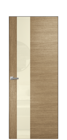 Дверь межкомнатная Ветро 14 Цвет Дуб Янтарь Покрытие Шпон масло  Наличник Скрытый короб хром Цена 51300