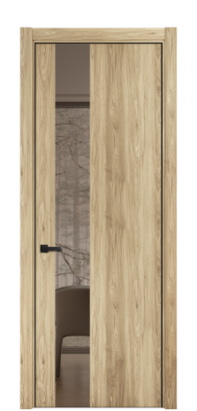 Дверь межкомнатная Ветро 14 Цвет Орех светлый Покрытие ПВХ ПОД ДЕРЕВО Наличник L 75 Цена 34600